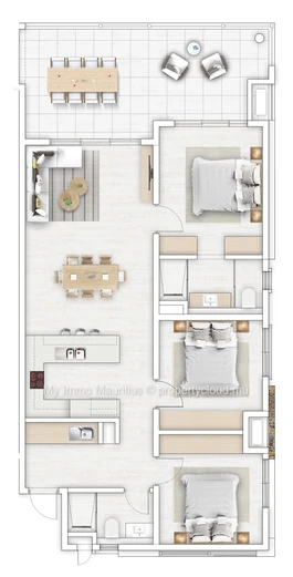 Calodyne – Spacious 3-bedroom apartments with premium amenities