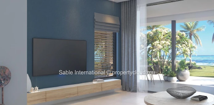 Luxurious Beachfront RES Apartment with Stunning Views! Live in luxury in Rivière Noire with communal pool, sea acces...
