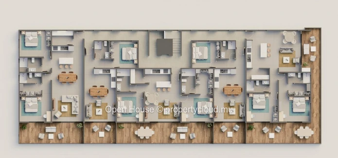 Local Market - Stylish 2 Bedroom Apartment with Communal Pool in Calodyne.