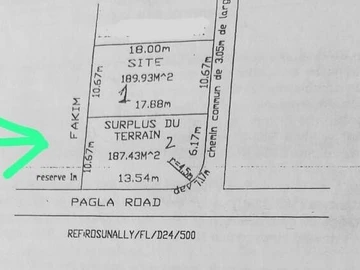 Prime Freehold Land in Flacq Area with Easy Access, Ideal for Building Your Dream Home! Rs"