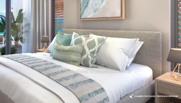Luxurious Beachfront RES Apartment with Stunning Views! Live in luxury in Rivière Noire with communal pool, sea acces...