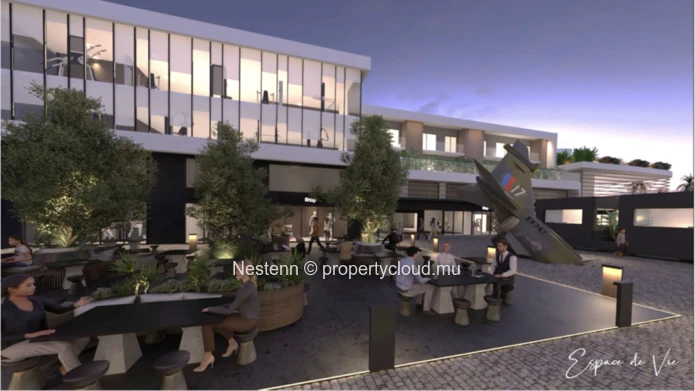 Modern 2 bedroom house with covered terrace and office