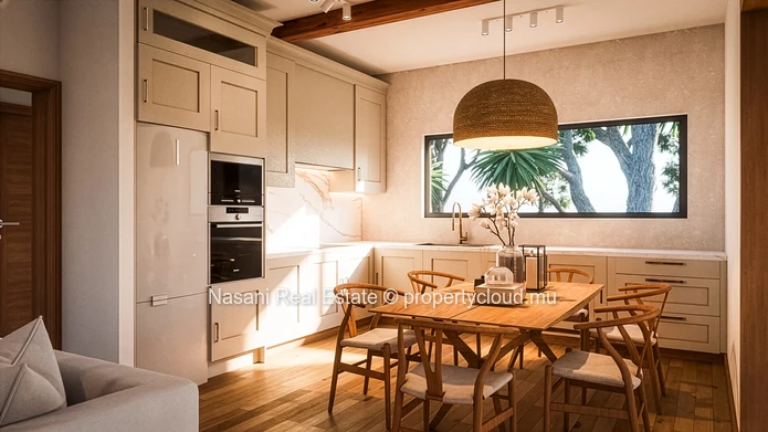 3-bedroom apartment in a private and exclusive 8 apartment building.