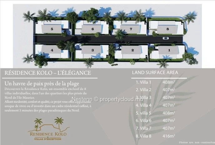 8 villas haut de gamme 3 chambres avec piscine privative 