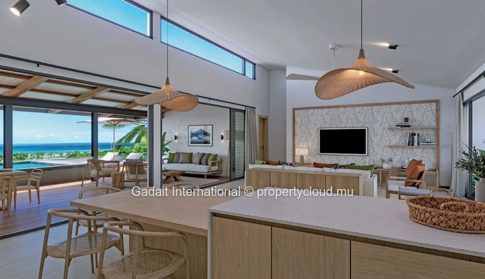 Blue Vista V1 : villa de prestige sur 2534m² avec piscine privée à Rivière Noire