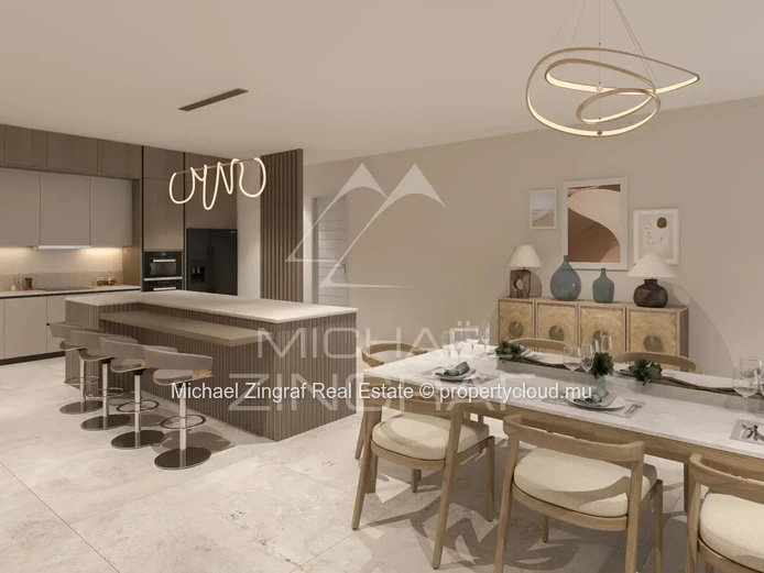 Appartement 3 chambres avec vue mer et accès au rooftop – Tamarin
