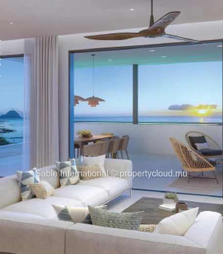 Luxurious Beachfront RES Apartment with Stunning Views! Live in luxury in Rivière Noire with communal pool, sea acces...