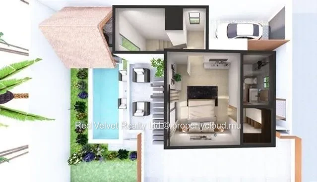 Villas de luxe à vendre à Grand Baie | Projet immobilier sur plan style complexe hôtelier