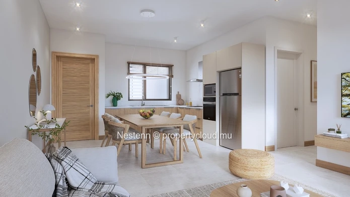 3-bed apartment on the Ground Floor with a garden.