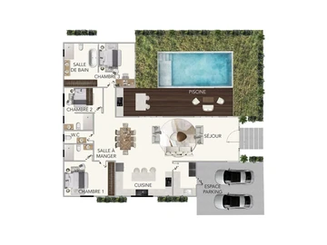 Maison de 3 Chambres