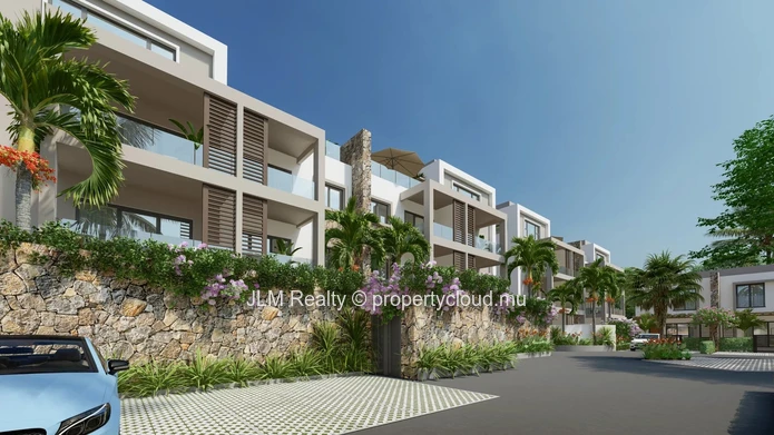 Townhouse contemporain avec jardin et piscine privative en option à vendre à Tamarin, Île Maurice