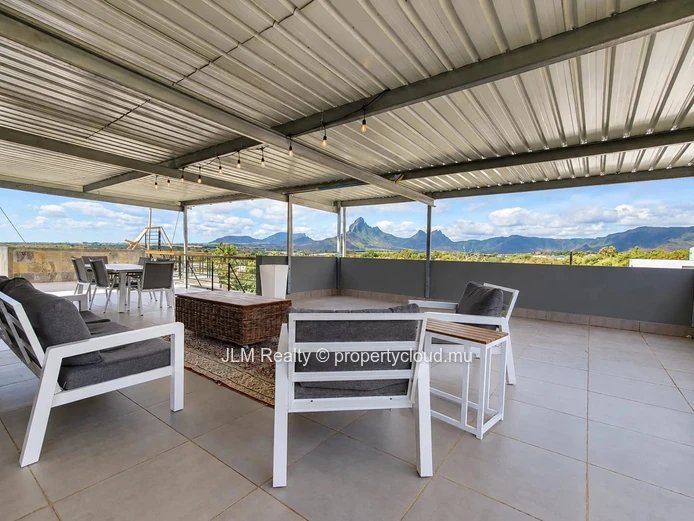 Penthouse for Sale in Tamarin, Mauritius – Private Rooftop with Pool and Panoramic Sea & Mountain Views
