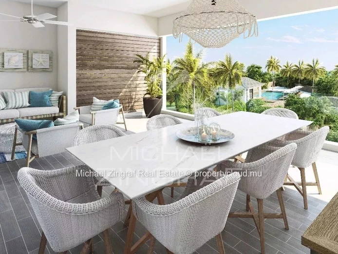 Élégant Appartement avec Vue sur les Jardins et la Piscine – Grand Baie