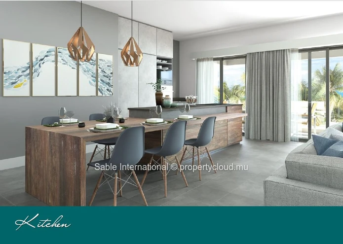 Luxurious Apartment with Private Pool & Sea Views in Pointe aux Canonniers