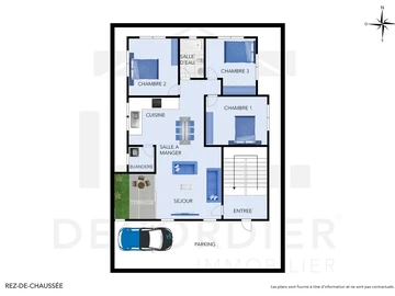 Appartement de 3 Chambres