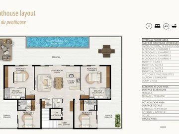 4 Bedroom Apartment