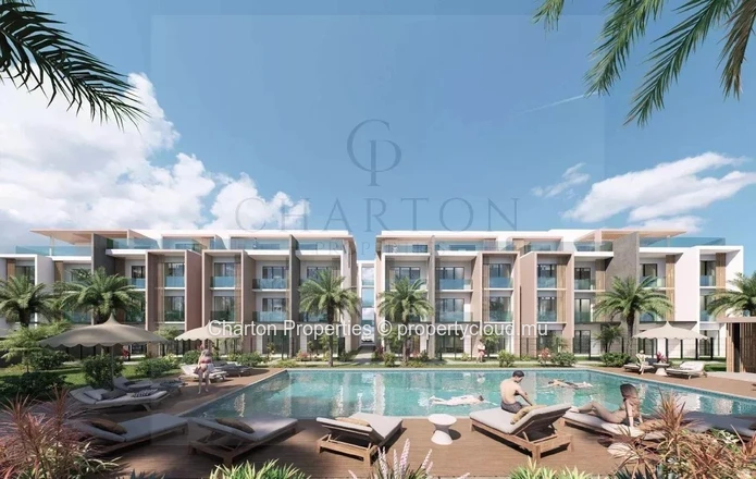One-bedroom apartment with terrace in a luxury residence in Mont-Choisy