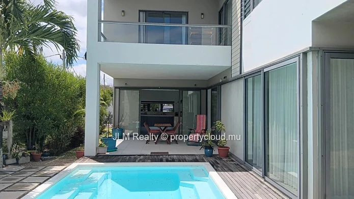 À louer : Villa contemporaine de 3 chambres avec piscine privée, La Gaulette, Île Maurice