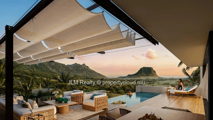 Villa contemporaine à vendre avec vue mer à Petite Rivière Noire, Île Maurice