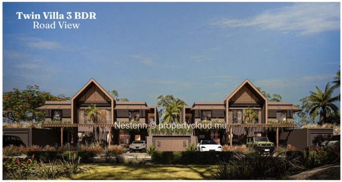 3-bedroom villa with pool and beach access