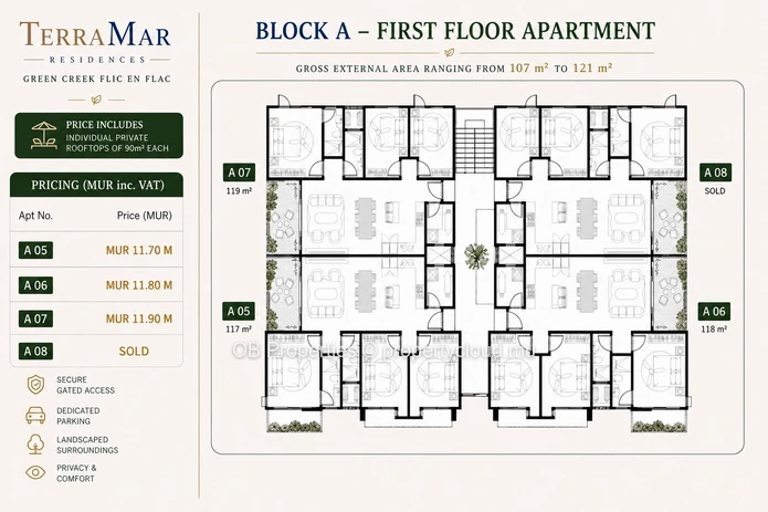 Appartements Contemporains de Prestige – 3 Chambres
