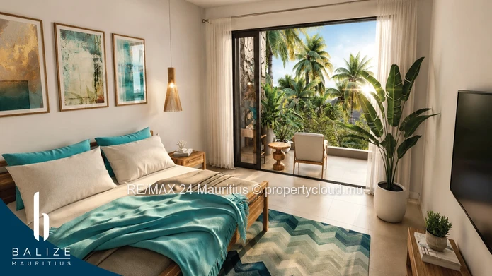 Appartement 2 ch off-plan Cap Malheureux, piscine, accessible aux étrangers