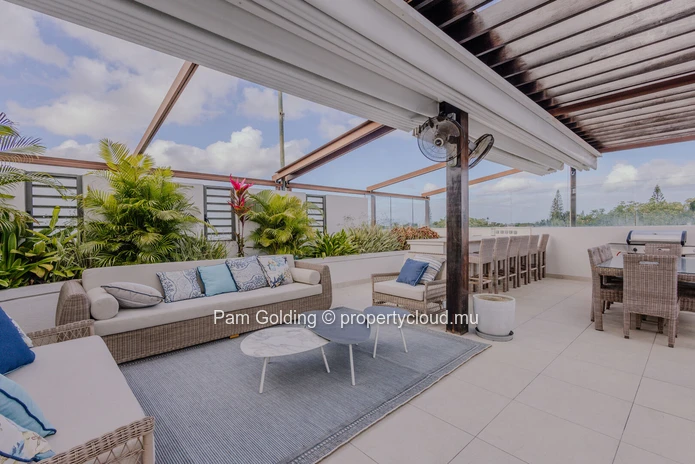 Penthouse de luxe 3 chambres face à la plage à Pereybere – Accès privé à la plage au AO Residences