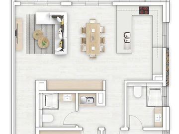 Appartement de 2 Chambres