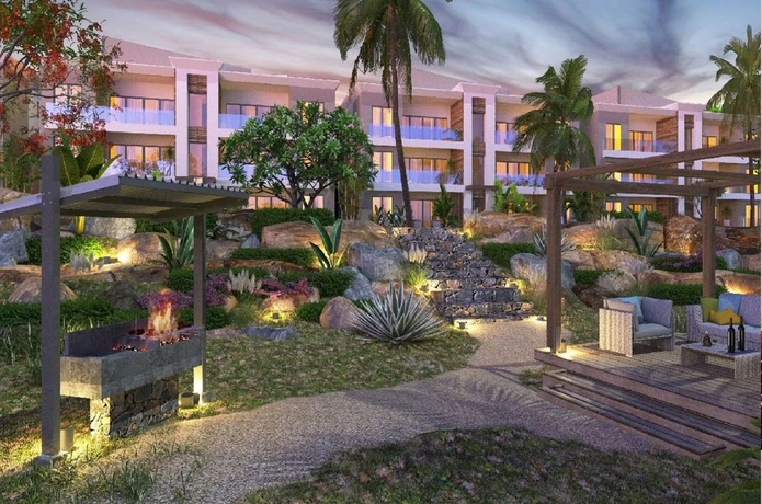 Tropical First-Floor Apartment with Garden View – Grand Baie