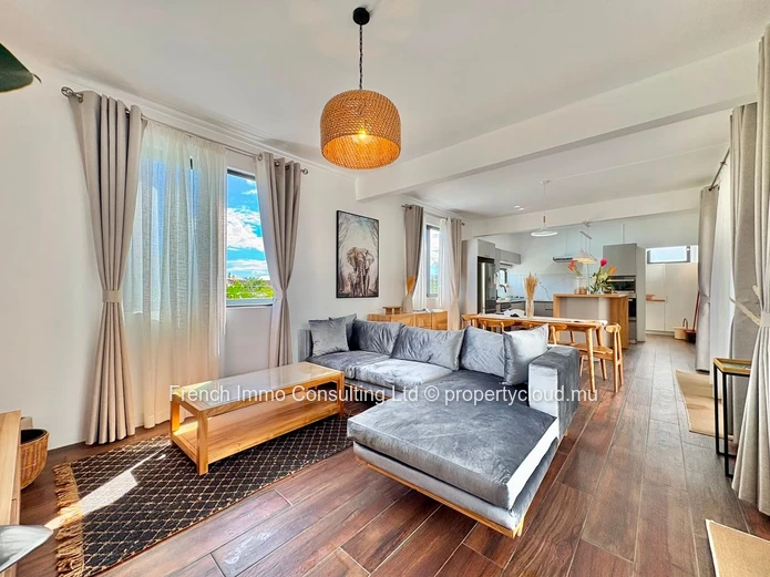 Très belle villa de 3 chambres avec jardin et piscine a grand baie