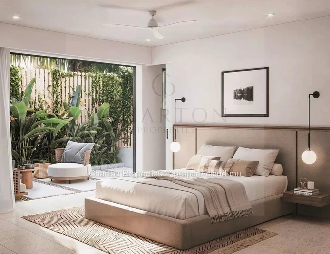 1-Bedroom Waterfront Apartment with Private Garden
