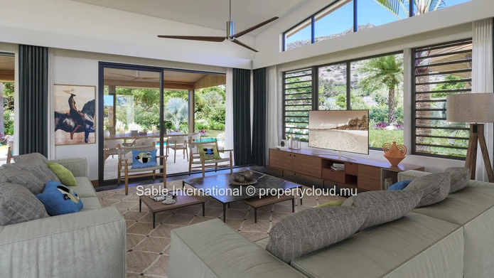 Luxury Villa PDS development with Private Pools in Tamarin - Black River: 271m² living space, 849m² land, 3 beds