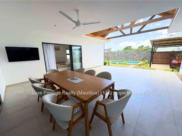 Brand-New Solar-Powered 3-Bedroom Ensuite House with Private Pool for Rent in Grand Baie | Rs 120,000 per Month