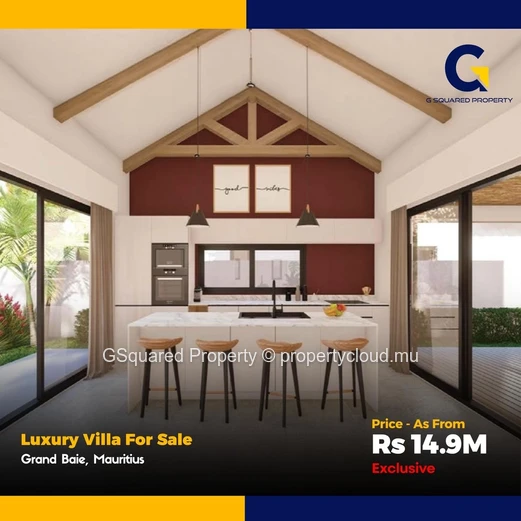 Contemporary Off-Plan 3-Bed Villa with Courtyard Pool — Grand Baie