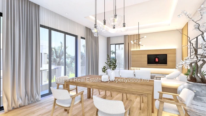 3 bedroom, semi furnished apartment situated right in the centre of Quatre Bornes