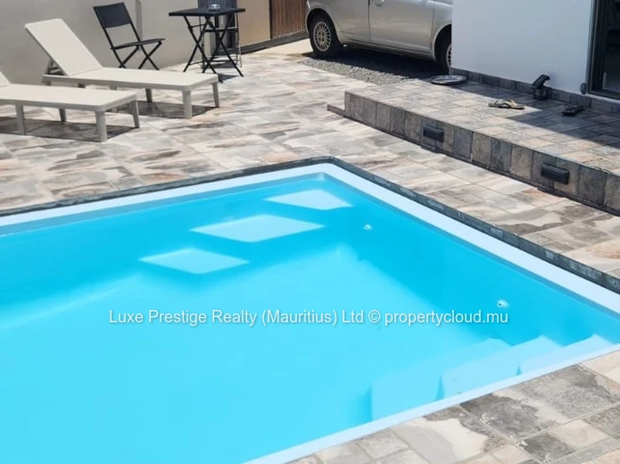 Modern 2-Bedroom Duplex Villa for Rent in Péreybère | Private Pool, Secure Gated Property & Parking