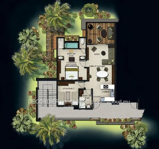 For sale RES - Grand Baie apartments in an enchanting setting in the heart of nature