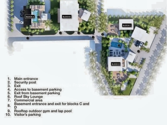3 Bedroom apartment  first floor for sale Tamarin 