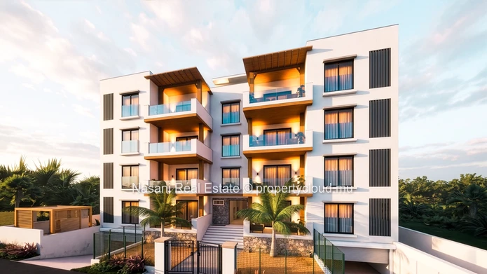 3-bedroom apartment in a private and exclusive 8 apartment building.