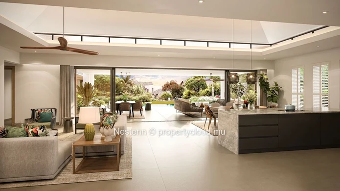 Villa contemporaine de 4 chambres dans un des domaines les plus prestigieux de l'Ile. 