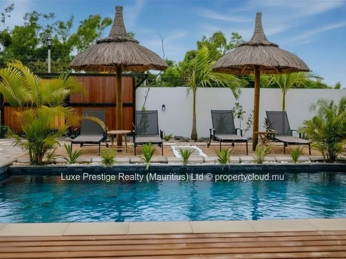 Modern 3-Bedroom Villa for Rent in Chemin Moulin Cassé, Grand Baie | Private Pool, Large Terrace & Garden