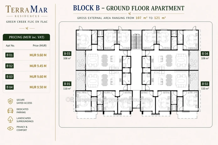 Appartements Contemporains de Prestige – 3 Chambres