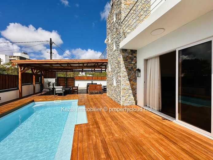 Elegance Of Wood And Stone In Trou Aux Biches