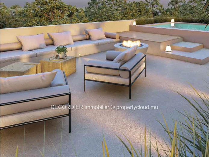 Penthouse situé dans un complexe résidentiel à 10 minutes à pied de la plage
