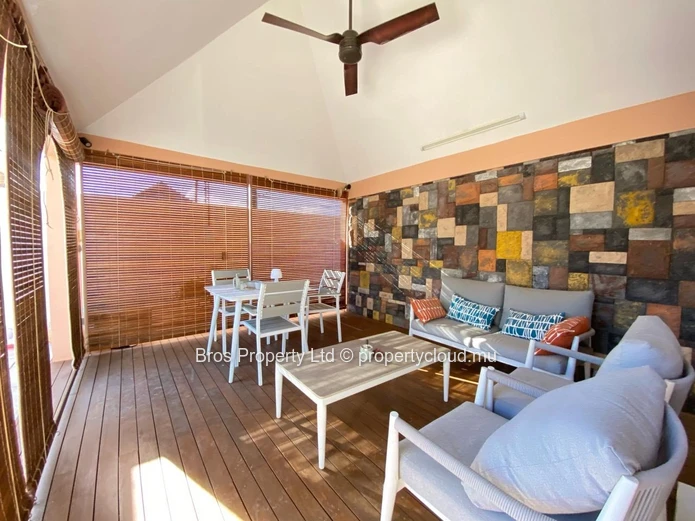 Rs 100,000/month | Modern Fully Furnished 3-Bedroom Villa for Rent in Vingt Pied, Grand Baie
