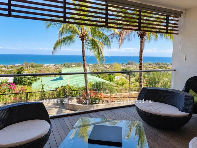 Mauritius – Elegant 3-Bedroom Apartment with Panoramic Ocean Views in Tamarin