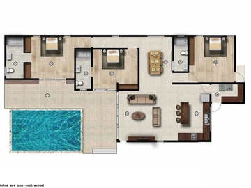 Villa de 3 Chambres