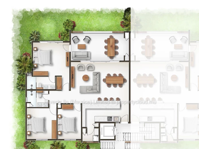 JINVESTY MAURITIUS : Direct promotor : Azulina three bedroom apartment at Azulina Pointe aux Biches0 MUR, 170.18 m²