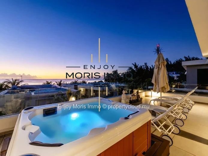 Exceptional Beachfront Penthouse with Private Spa – For Sale in Trou aux Biches