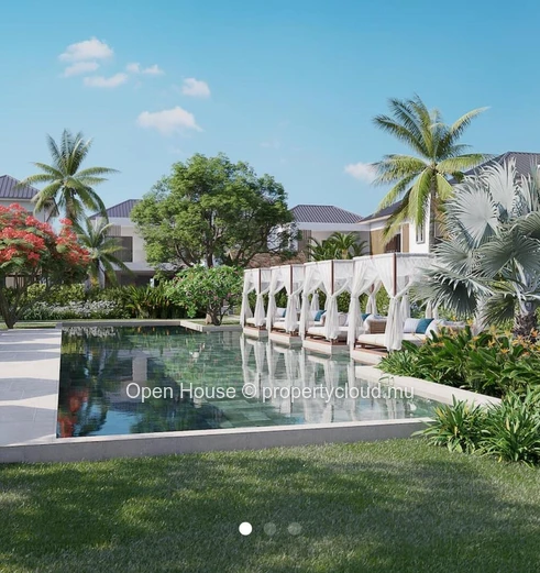 PDS villa for sale in Calodyne, 147m² living space, 267m² land, 4 bedrooms, private pool, close to shops and beach. P...